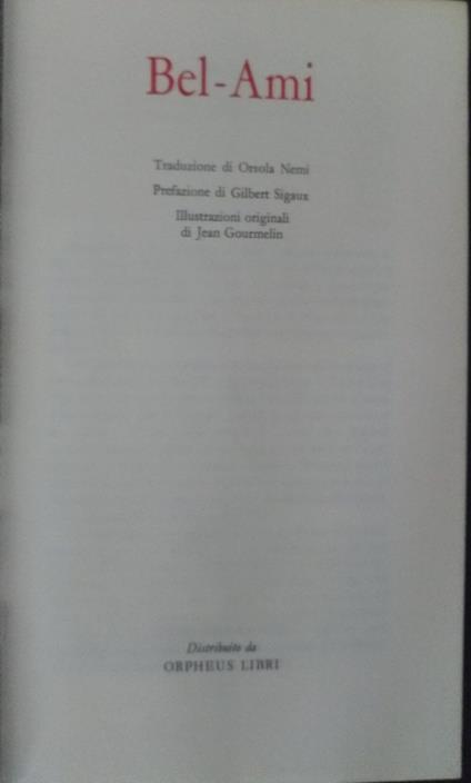 Bel - Ami - Guy de Maupassant - copertina