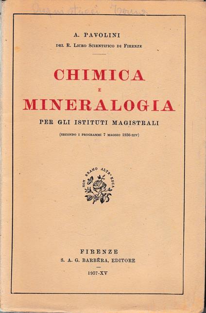 Chimica e Mineralogia - copertina
