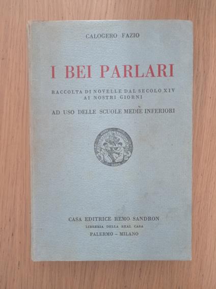 I bei parlari - copertina