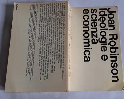 Ideologie e scienza economica - Joan Robinson - copertina