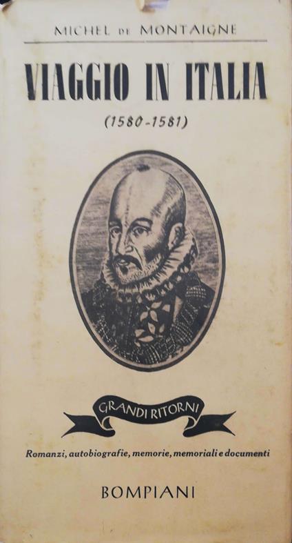 Viaggio in Italia (1580-1581) - Michel de Montaigne - copertina