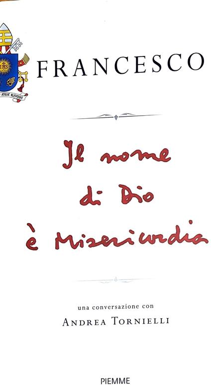 Il nome di Dio è misericordia - Francesco - copertina