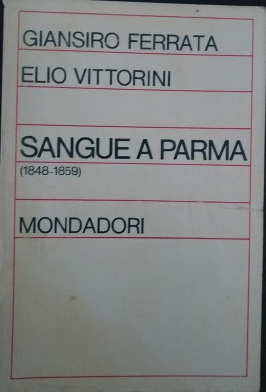 Sangue a Parma (1848 - 1859) - copertina
