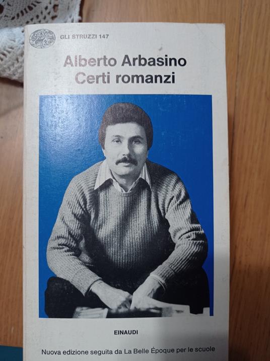 Certi romanzi - Alberto Arbasino - copertina