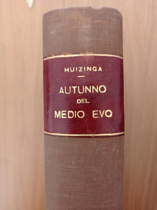Autunno del Medio Evo - Johan Huizinga - copertina