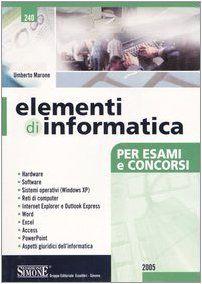 Elementi di informatica. Per esami e concorsi - Umberto Marone - copertina
