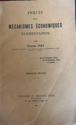 Précis des Mécanismes economiques élémentaires