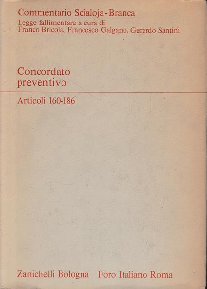 Concordato preventivo. Artt. 160-186 - Angelo Bonsignori - copertina