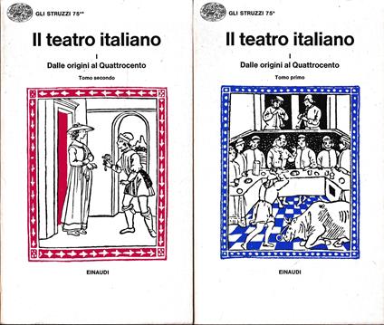 Il teatro italiano, due volumi - Emilio Faccioli - copertina