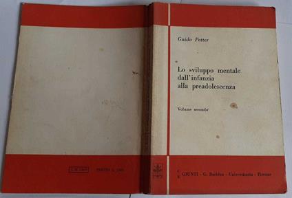 Lo sviluppo mentale dall'infanzia alla preadolescenza Vol II - Guido Petter - copertina