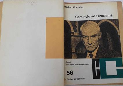 Comincio' ad Hiroshima - Haakon Chevalier - copertina