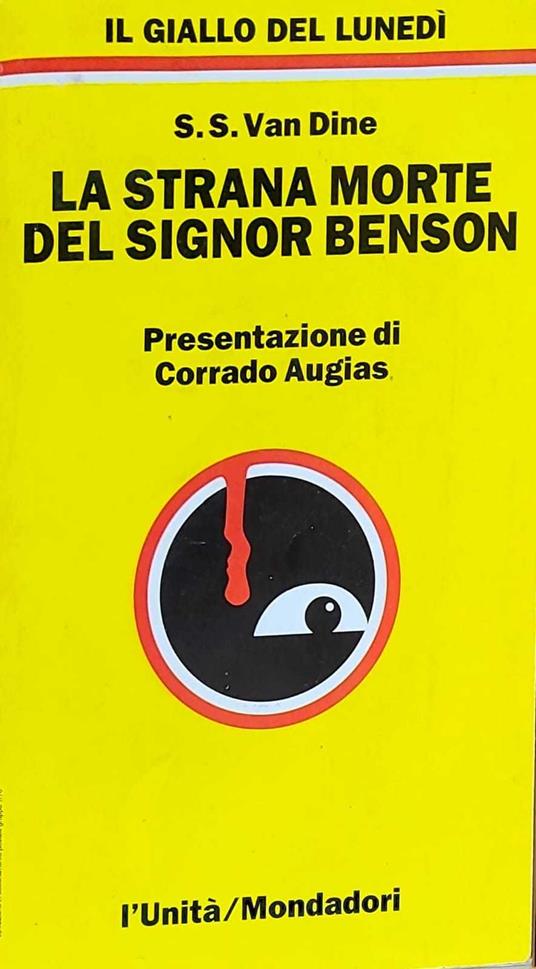 La strana morte del signor Benson - S. S. Van Dine - copertina