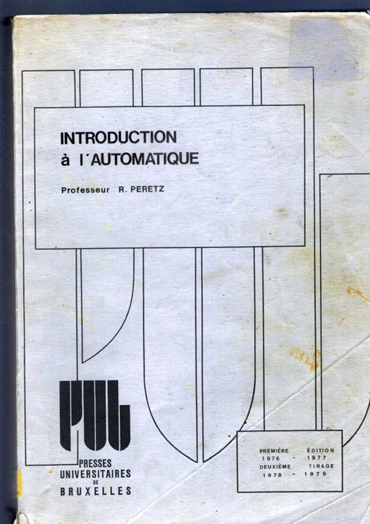 INTRODUCTION à L' AUTOMATIQUE - copertina