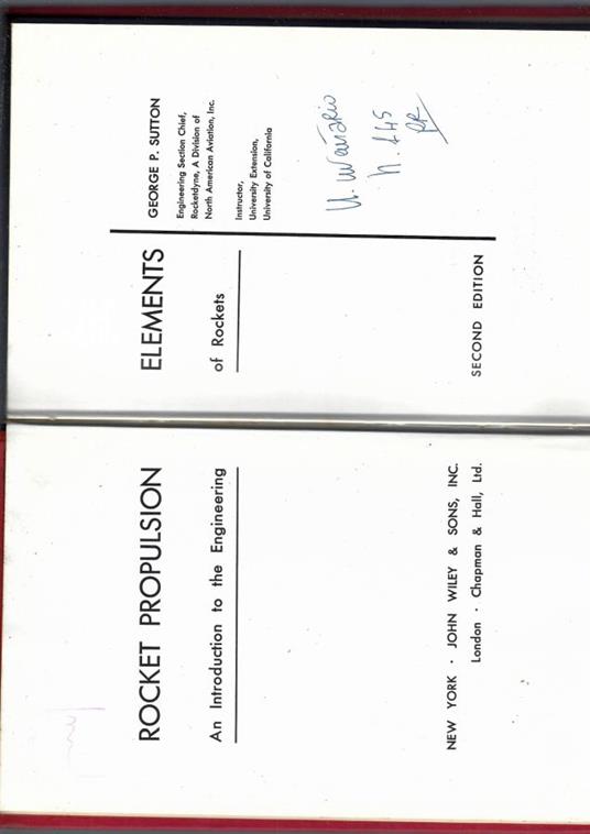 Rocket Propusion Elements - copertina
