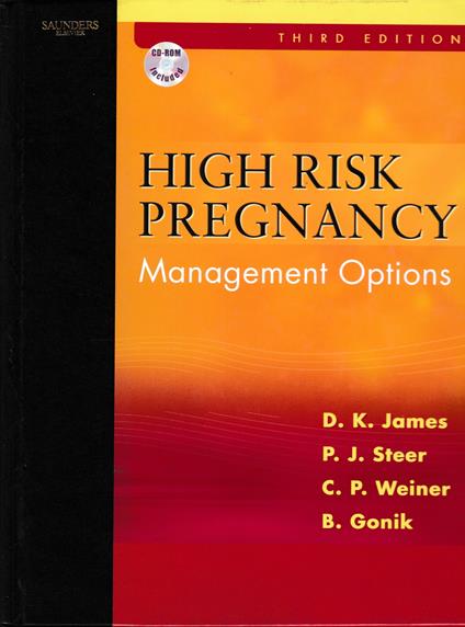 High Risk Pregnancy. Management Options. CD Rom mancante - copertina