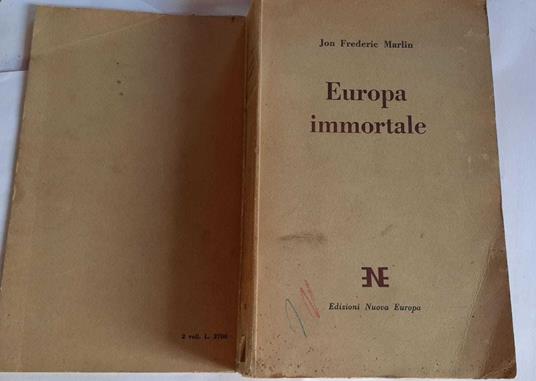 Europa immortale. Volume secondo - Jon Frederic Marlin - copertina