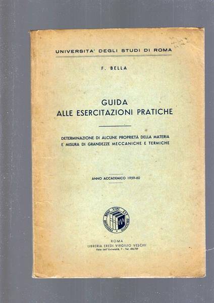 Guida Alle Esercitazioni Pratiche - copertina