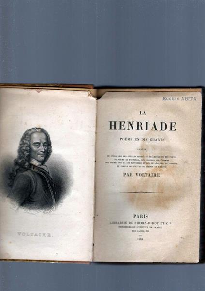 La Henriade - Voltaire - copertina