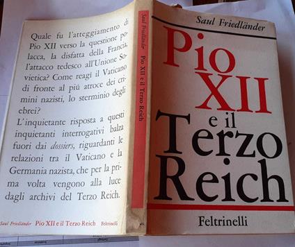 Pio XII e il terzo Reich - Saul Friedländer - copertina