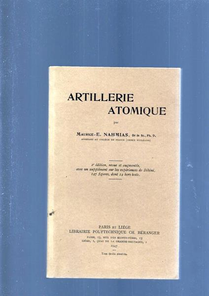 Artillerie Atomique - copertina