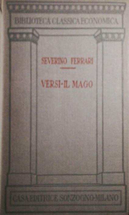 Versi il Mago - Severino Ferrari - copertina
