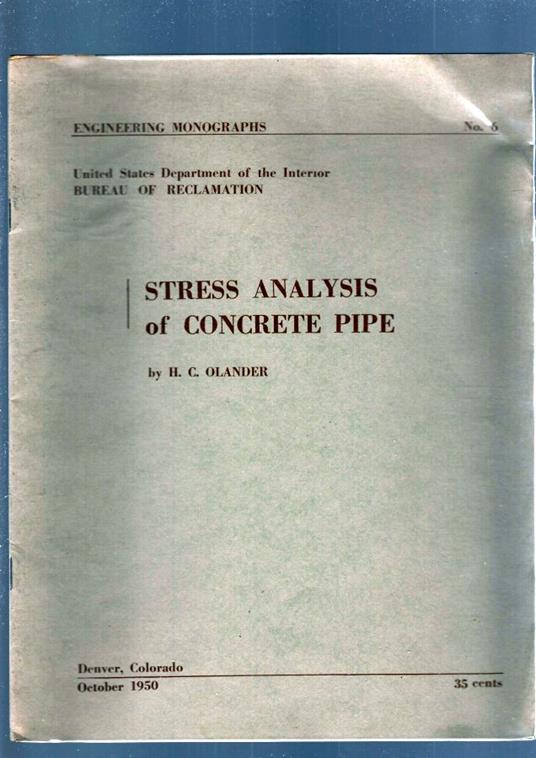 Stress Analysis Of Concrete Pipe - copertina