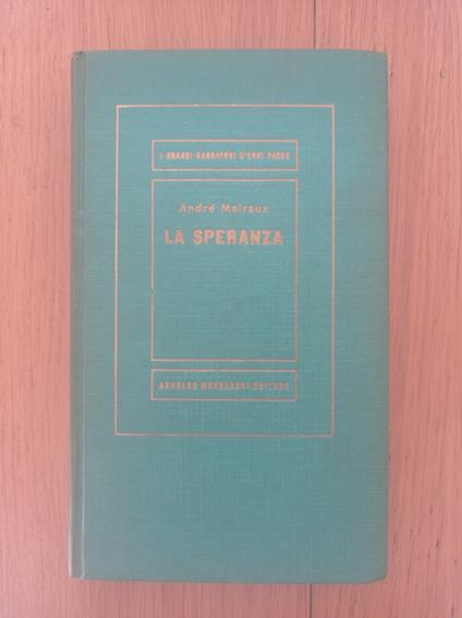 La speranza - André Malraux - copertina