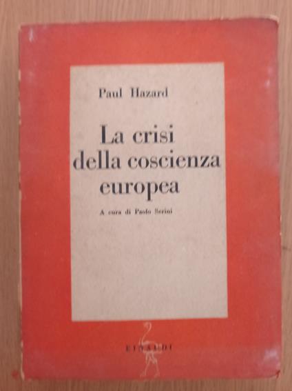 La crisi della coscienza europea - Paul Hazard - copertina