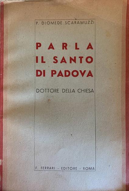 Parla il Santo di Padova. Dottore della Chiesa - copertina