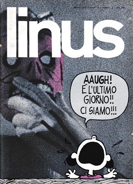 Linus. Marzo 1975 / anno 11 / n. 3 - Charles M. Schulz - copertina