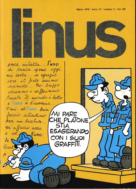Linus. Marzo 1976 / anno 12 / n. 3 - Charles M. Schulz - copertina