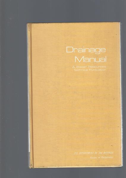 Drainage Manual - copertina