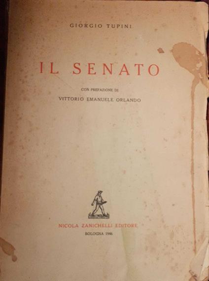 Il senato - Giorgio Tupini - copertina