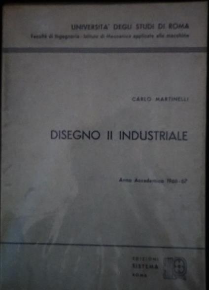 Disegno II Industriale - Carlo Martinelli - copertina