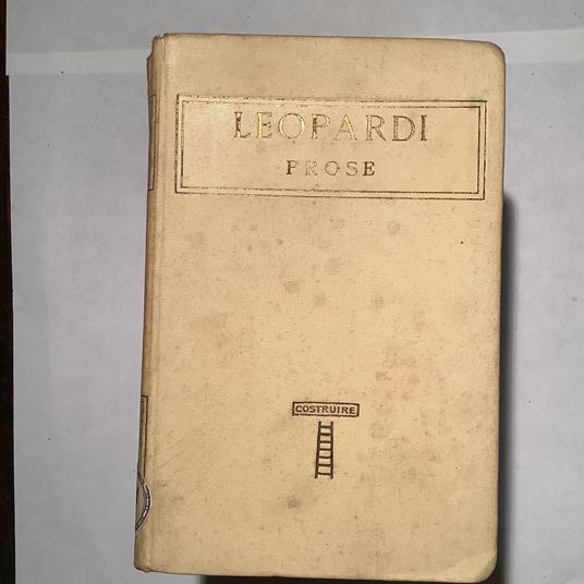 Prose - Giacomo Leopardi - copertina