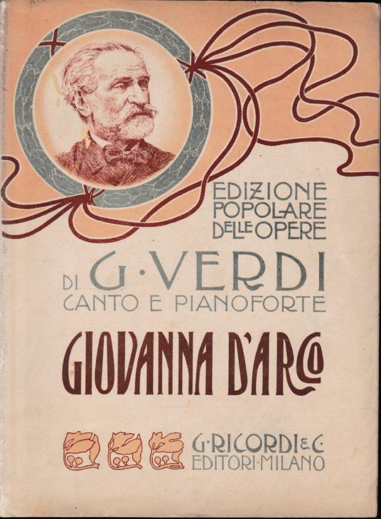 Giovanna d'Arco. Edizione popolare. Prima serie - Verdi Giuseppe - copertina