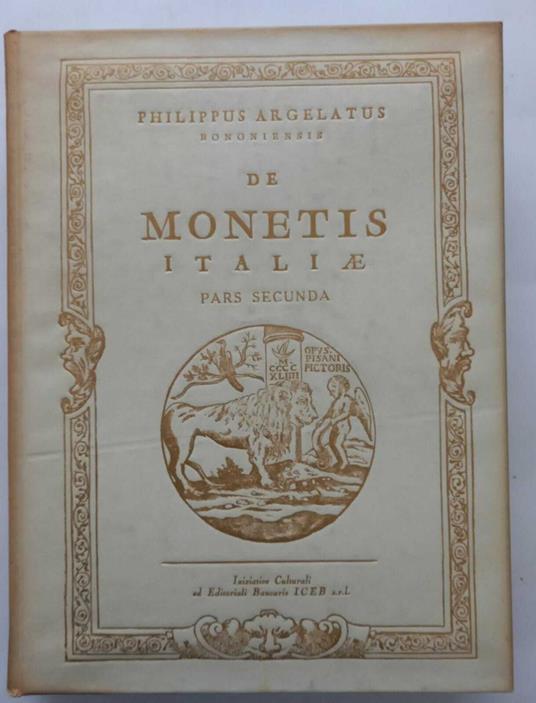 De Monetis Italiae pars secunda - copertina