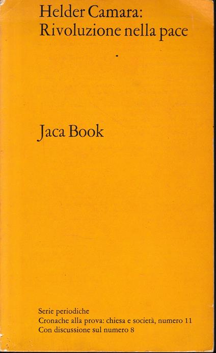 Rivoluzione nella pace - Helder Camara - copertina