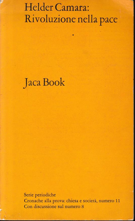 Rivoluzione nella pace - Helder Camara - copertina