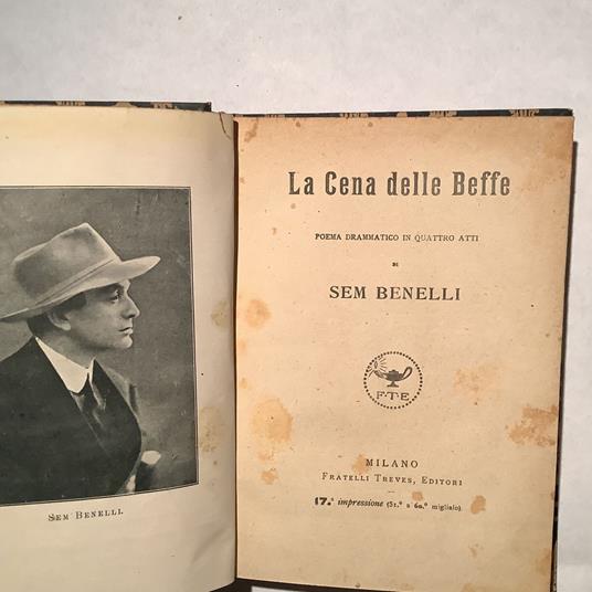 La cena delle Beffe - Sem Benelli - copertina