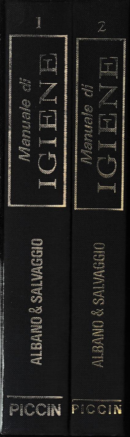 Manuale di Igiene, due volumi - copertina