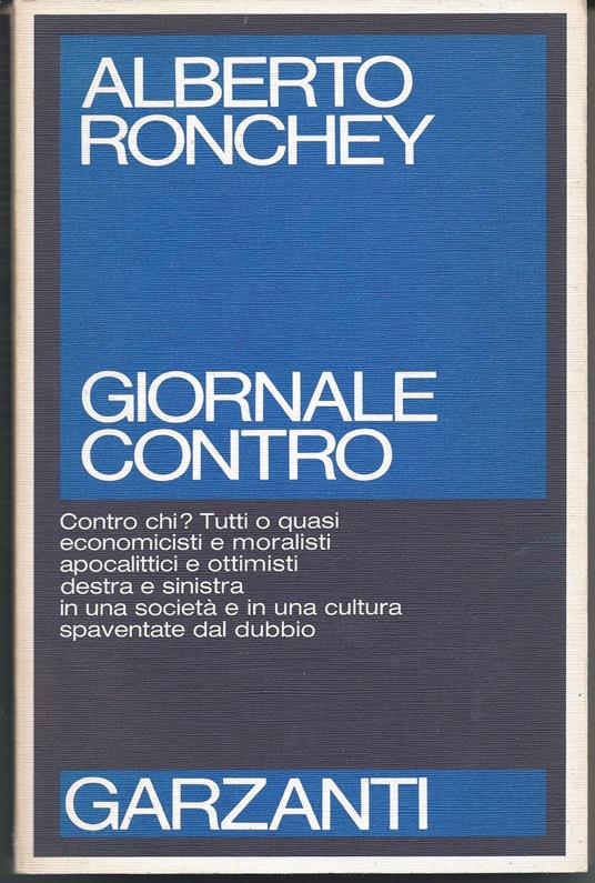 Giornale contro - Alberto Ronchey - copertina