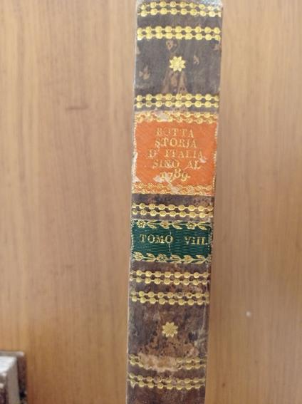 Storia d'Italia Vol. VIII - Carlo Botta - copertina