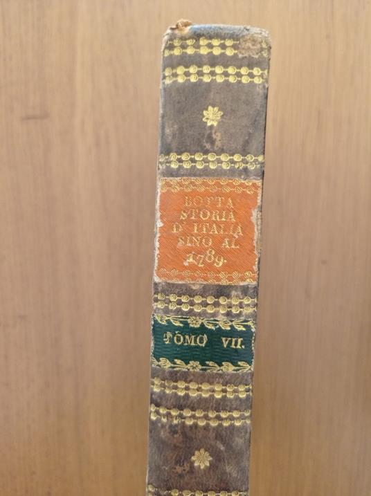 Storia d'Italia Vol. VII - Carlo Botta - copertina
