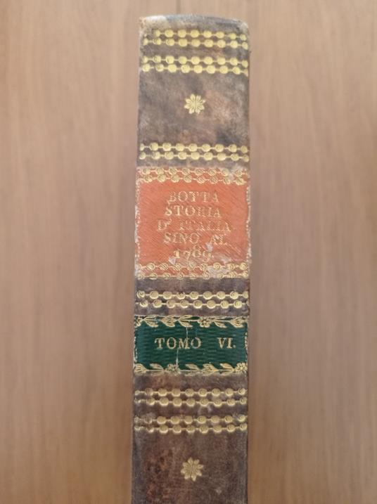 Storia d'Italia Tomo VI - Carlo Botta - copertina