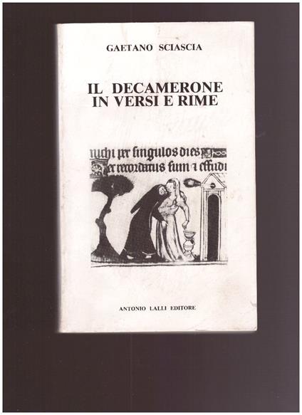 Il Decamerone In Versi E Rime - copertina