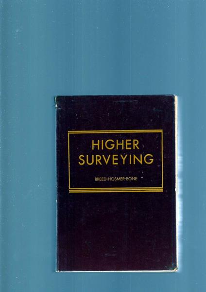 HIGHER SURVEYING, vol. II - copertina