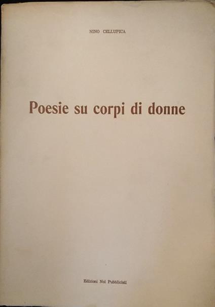 Poesie su corpi di donne - Nino Cellupica - copertina