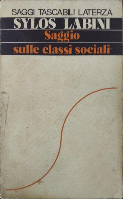 Saggio sulle classi sociali - Sylos Labini - copertina