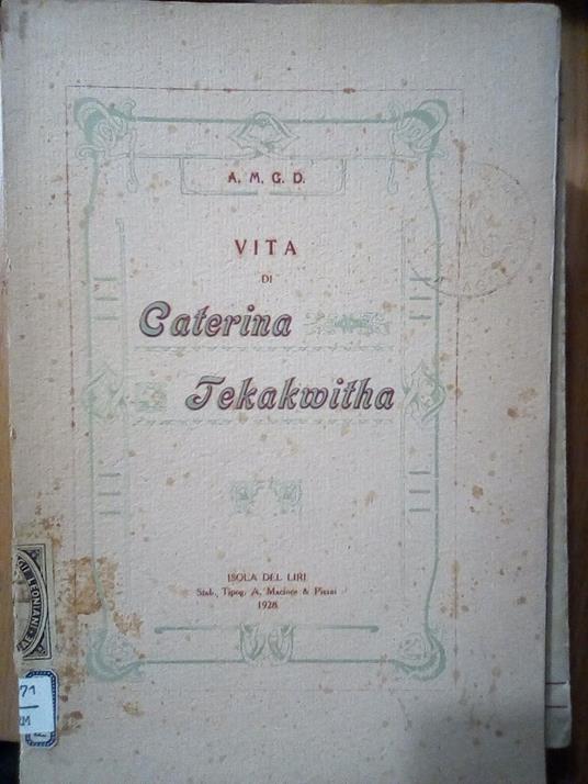 Vita di Caterina Tekakwitha - copertina